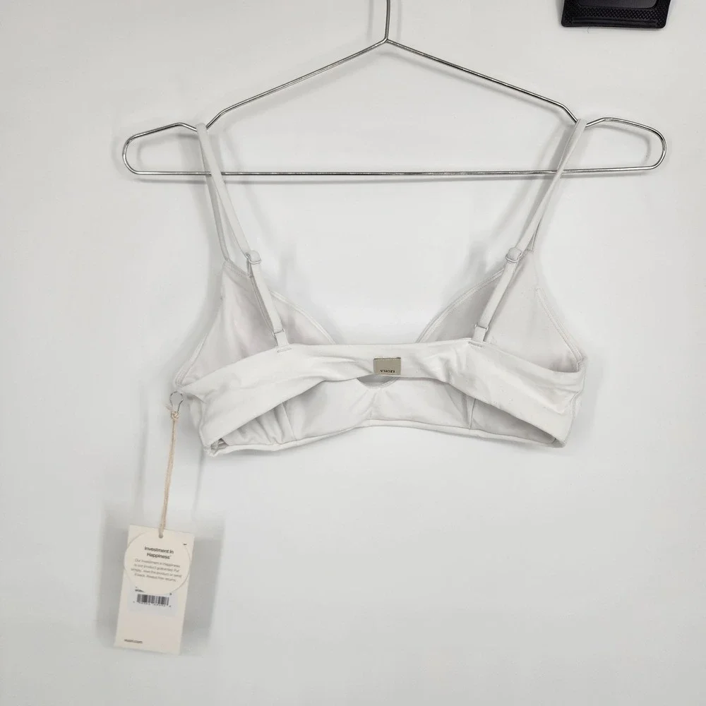 Vuori Small White All The Form Micro Bra NWT
